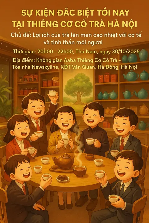 🍵 SỰ KIỆN ĐẶC BIỆT TỐI NAY TẠI THIÊNG CƠ CỔ TRÀ HÀ NỘI · 30.10.2025